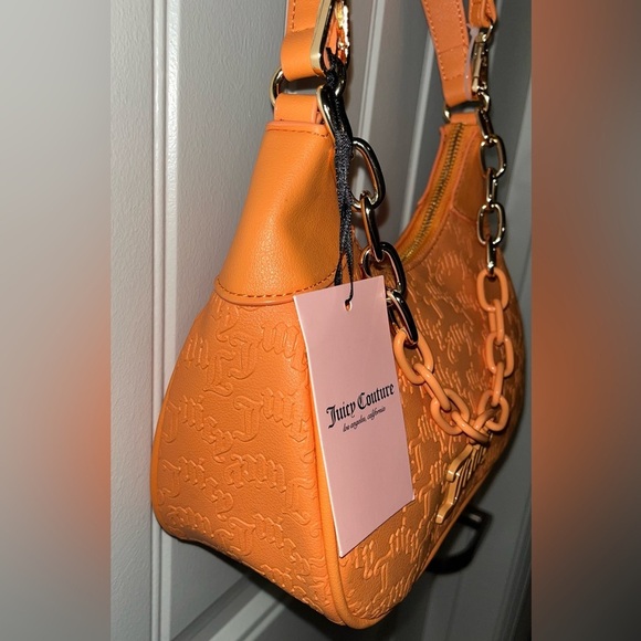 Juicy Couture Apricot Crush “Can’t Tame Her” Shoulder Bag, NWT - Picture 7 of 16